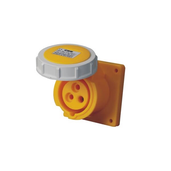 32A120V工业插座3芯IP67IEC60309 32A120V工业插座3芯IP67IEC60309