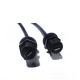 防水USB连接器A型公头转MicroUSB5芯母插座接0.1米线材