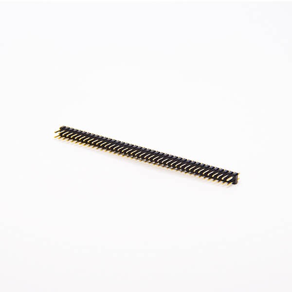 双排直式排针连接器80pin间距2.54mm单塑插板式