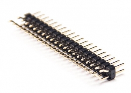 2.0贴片排针单塑双排180度卧式40Pin插PCB板