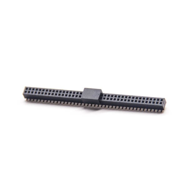1.27贴片双排母pcb板安装90度单塑母座连接器