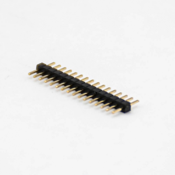 排针连接器公座直式180度单排16针插板间距1.1MM