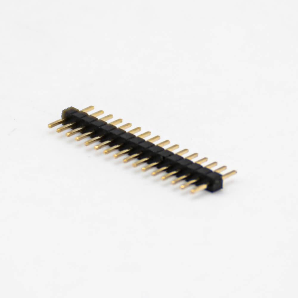 排针连接器公座直式180度单排16针插板间距1.1MM