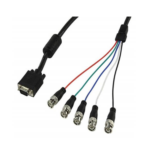 VGA 转BNC线材转5个BNC线材连接器 VGA 转BNC线材转5个BNC线材连接器