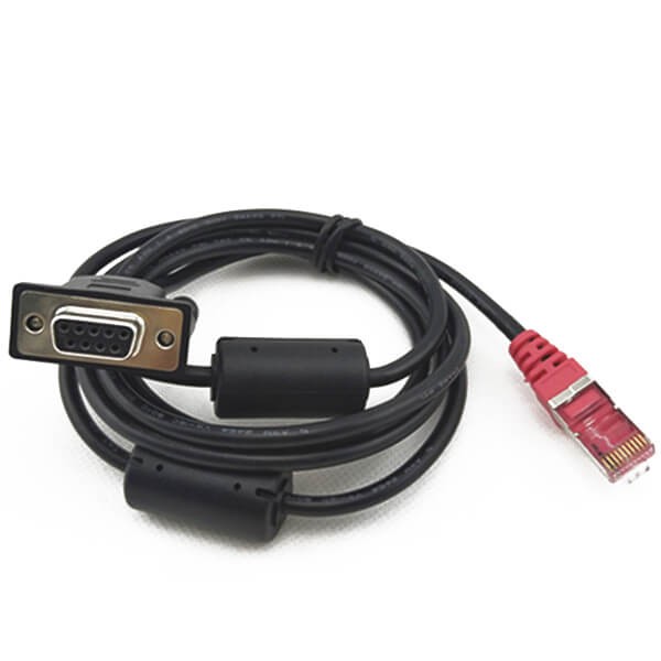 D-SUB 9P母转RJ45双屏蔽带磁环网络打印机共享线 8P转VGA母 15P D-SUB 9P母转RJ45双屏蔽带磁环网络打印机共享线 8P转VGA母 15P