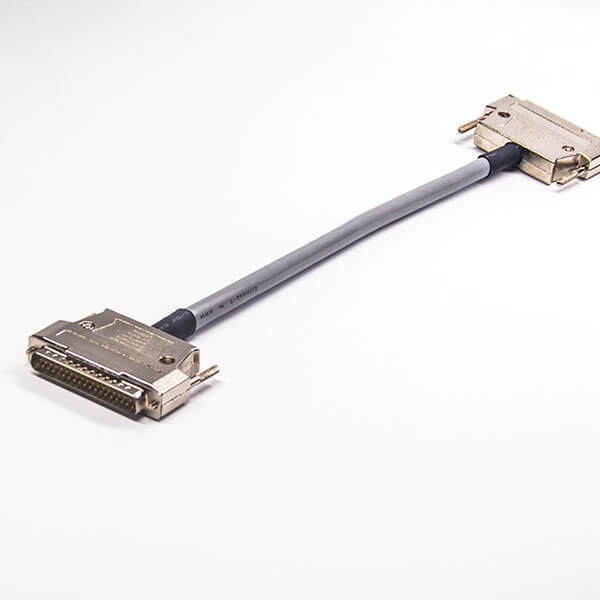 DB25公头串口线DB25金属外公转公组长线材30CM DB25公头串口线DB25金属外公转公组长线材30CM