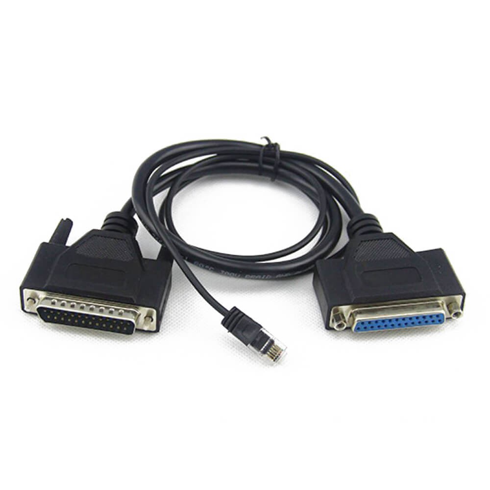 DB25线25芯公转母带RJ45公头连接线0.5M