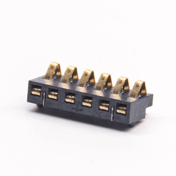 6pin弹片电池座公插头贴板安装接PCB板镀金PH3.0 6pin弹片电池座公插头贴板安装接PCB板镀金PH3.0