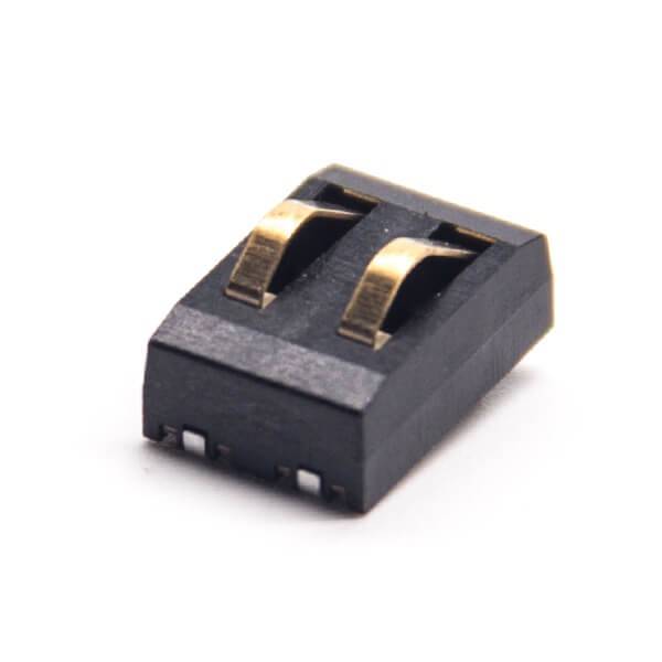 接触弹片电池2芯PCB板贴板安装镀金PH4.0公头电池座