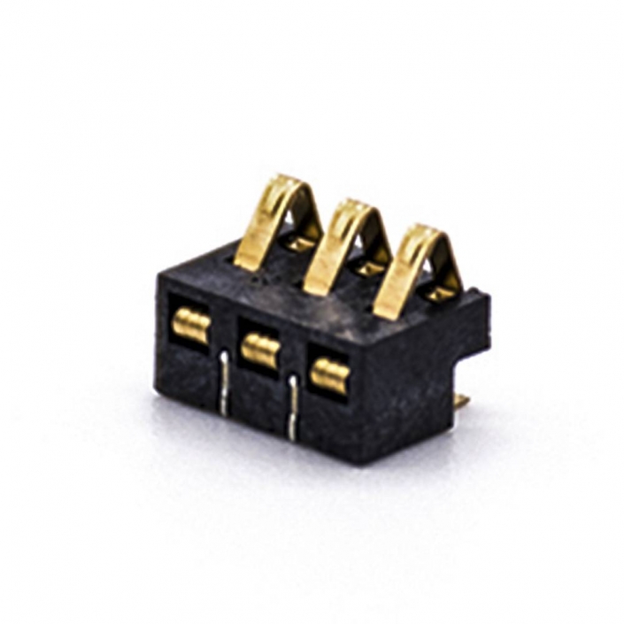 弹片电池3芯PCB板安装2.5MM间距手机电池连接器