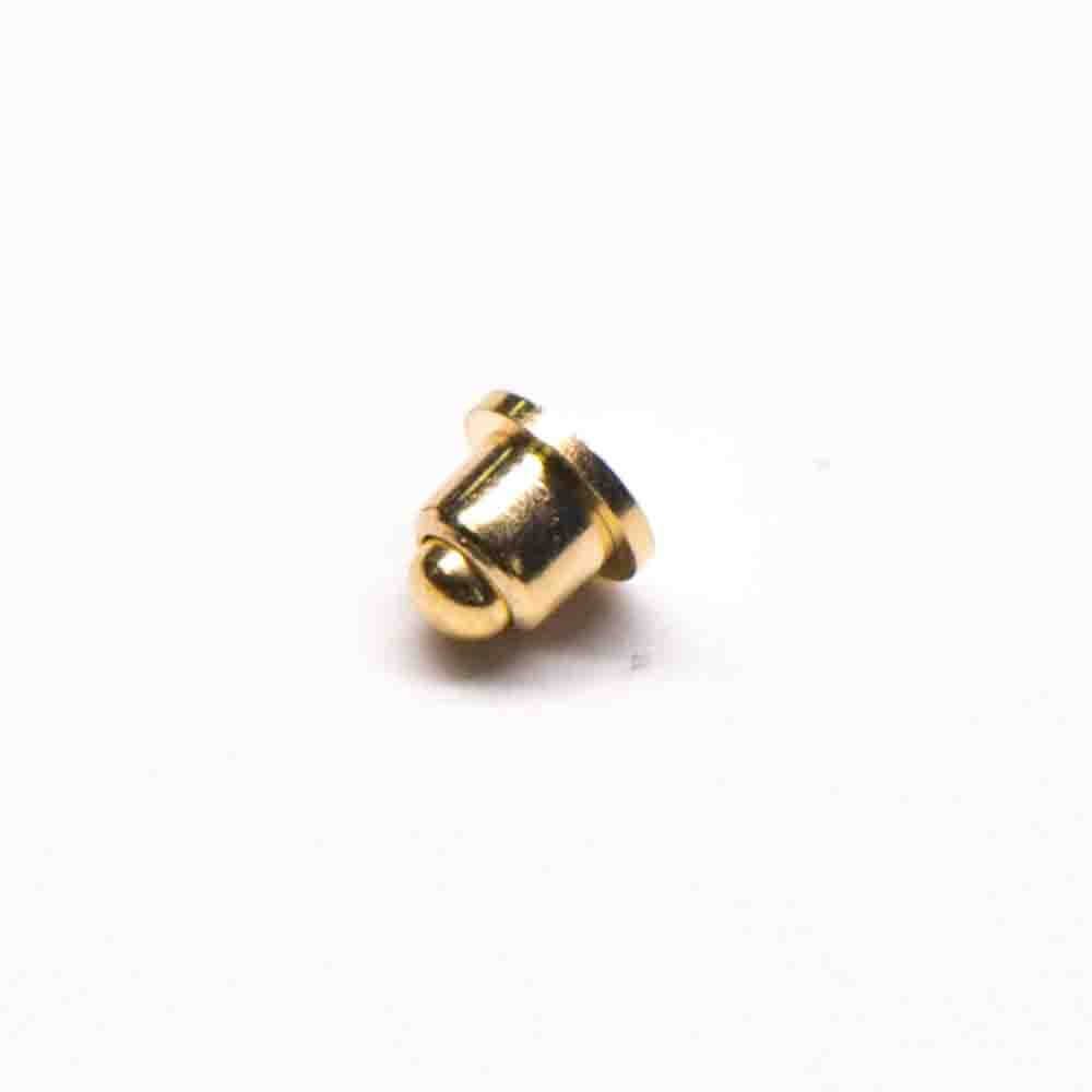 PogoPin电镀金异形系列侧放式单头黄铜直式连接器