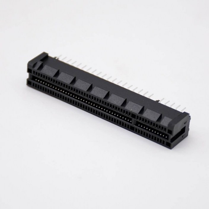 PCIE扁平连接器98芯导柱式插槽8X接PCB板