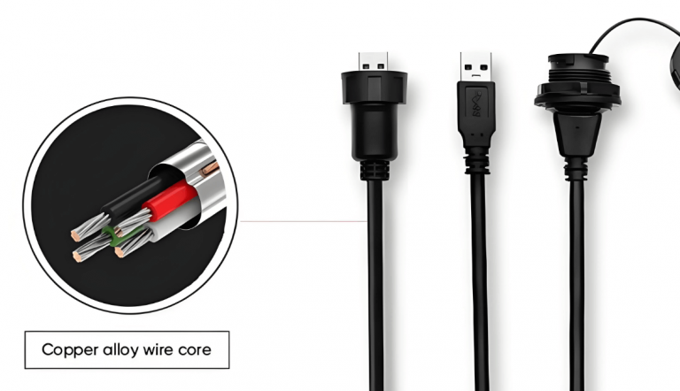 HTK 4Pin 替代TAK-V4SFCGB-AA+直插式连接器公头接线A扣黑色工厂